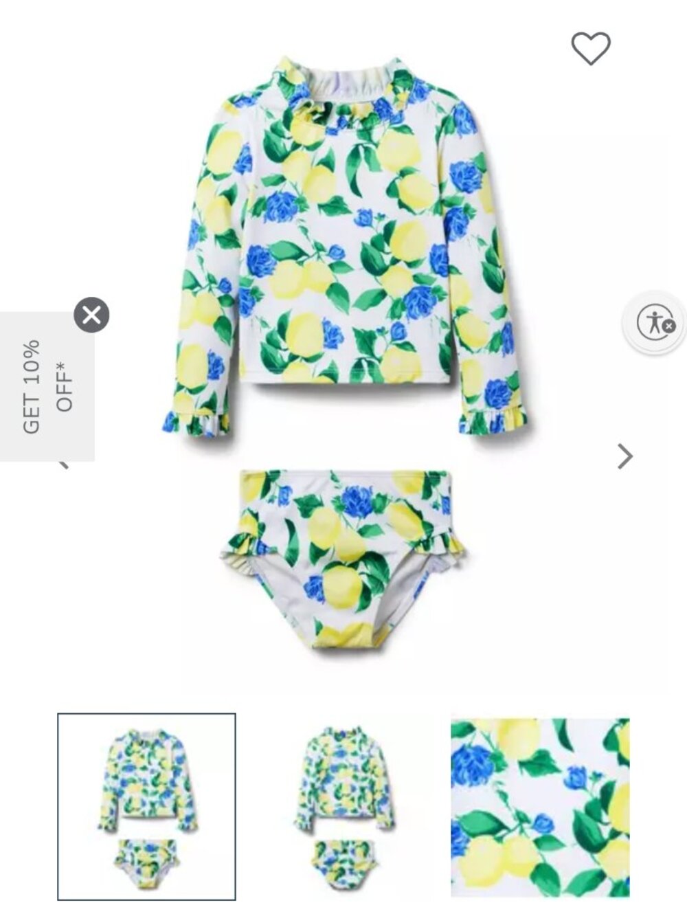 Janie and Jack toddler 2 pc bathingsuit